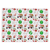 チャールズメリークリスマスの騎士 ラージペーパーバッグ (裏面)