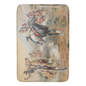 チャールズラッセルザゲタウェイヴィンテージウェスタン バスマット (正面縦)