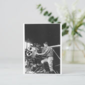 チャールズリンドベルグ1927年 ポストカード (スタンド正面)