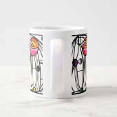 チャールズレニー・マッキントッシュ花ウィンドウ ジャンボコーヒーマグカップ (裏面)