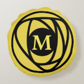 チャールズレンニーマッキントシュアーツ&クラフツスタイルバラ ラウンドクッション (裏面)