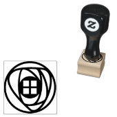 チャールズレンニーマッキントシュアーツ&クラフツスタイルバラ ラバースタンプ (押印)