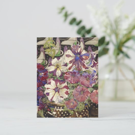 チャールズレンニーマッキントシュペチュニアス ポストカード (スタンド正面)