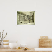 チャールズレンニーマッキントシュ1901スケッチ ポスター (キッチン)