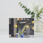 チャールズレンニーマッキントッシュ – イエローチューリップ シーズンポストカード (スタンド正面)