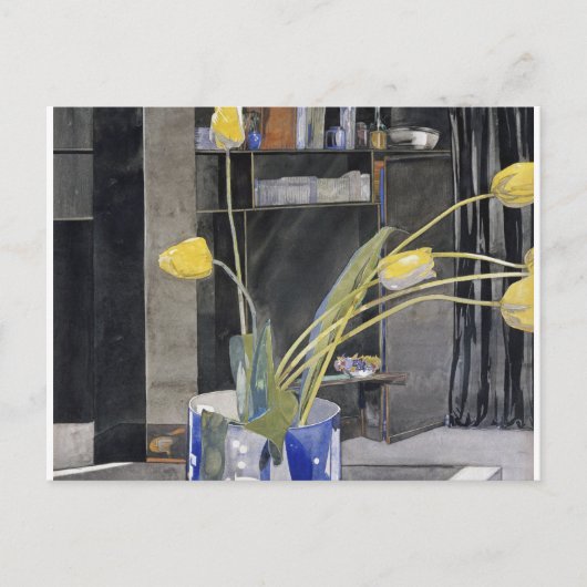 チャールズレンニーマッキントッシュ – イエローチューリップ シーズンポストカード (正面)