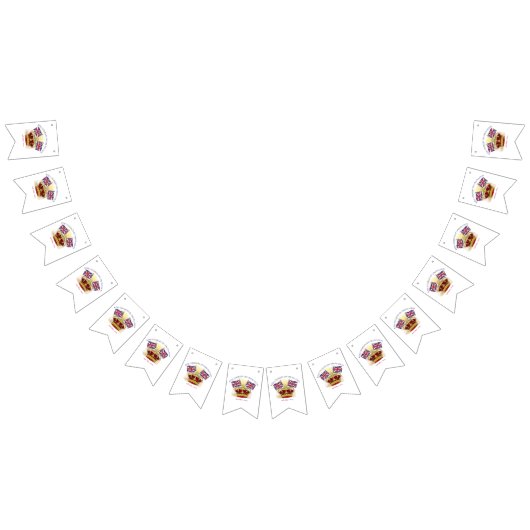 チャールズ三世の戴冠王と旗 バンティングフラッグ (全)