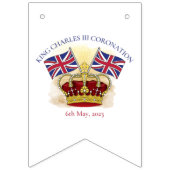 チャールズ三世の戴冠王と旗 バンティングフラッグ (第3の旗)