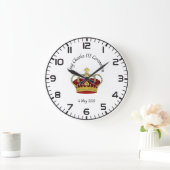 チャールズ三世の戴冠記念時計 ラージ壁時計 (ホーム)