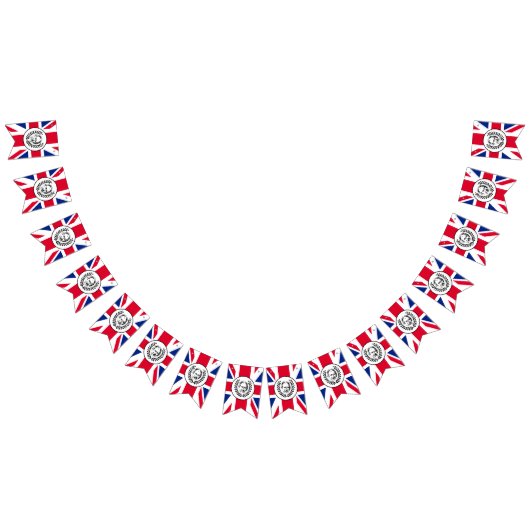 チャールズ三世の英国労働組合旗。 バンティングフラッグ (全)