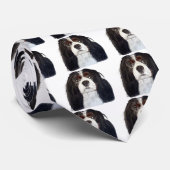 チャールズ三色無頓着な王スパニエル犬2 ネクタイ (ロール)