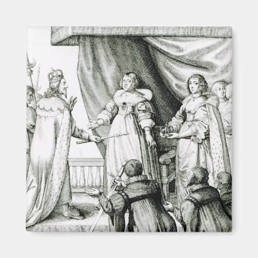 チャールズ与え1世は詐欺師で王冠だった マグネット (正面)