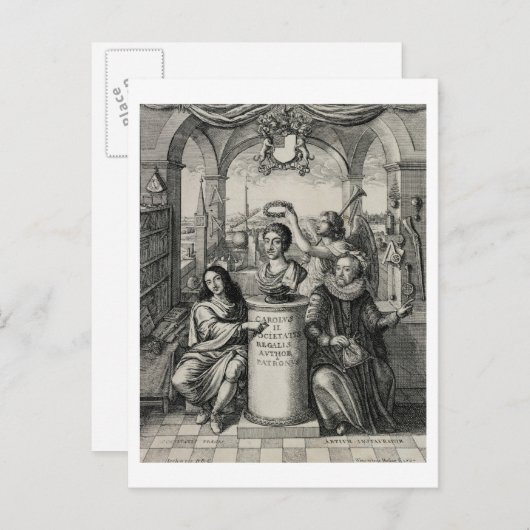 チャールズ二世（1630年～85年）は社会のパトロン王室のとして ポストカード (正面/裏面)