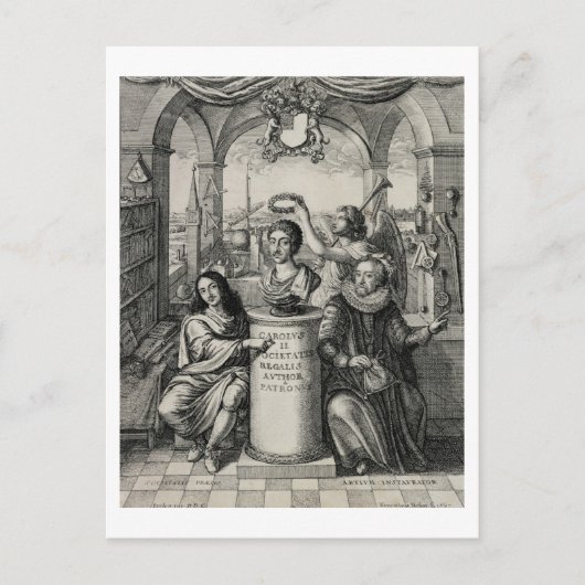 チャールズ二世（1630年～85年）は社会のパトロン王室のとして ポストカード (正面)
