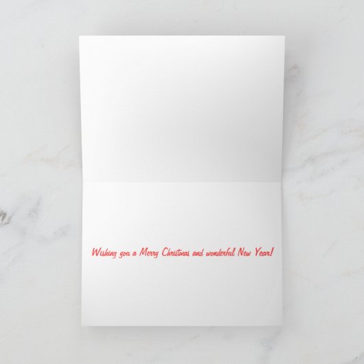 チャールズ休日無頓着な王のクリスマスカード シーズンカード (内部)