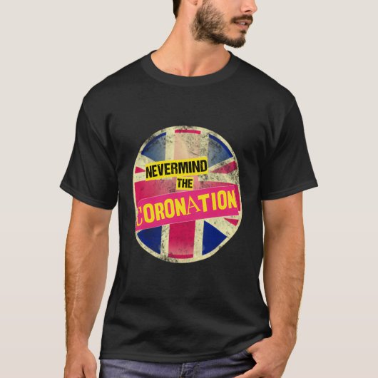 チャールズ国王の戴冠式2023コロナを気にしない Tシャツ (正面)
