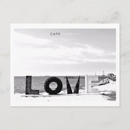 チャールズ岬 – 愛。 ポストカード (正面)
