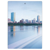 チャールズ川を渡るボストン背部湾 クリップボード (裏面)