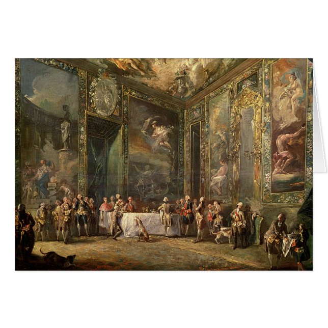 チャールズ彼のの前に昼食を共にしているIII de Borbon (正面横)