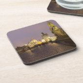 チャールズ橋、プラハの記念品の写真 コースター (左側)