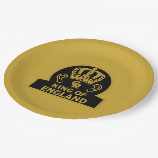 チャールズ王の英国王室の戴冠式 ペーパープレート (アングル)