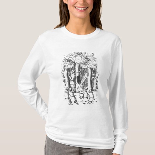 チャールズ王オークの木に隠れるII Tシャツ (正面)