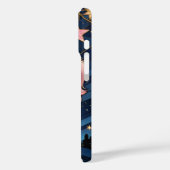 チャールズ王ステンドグラスのピンクの星 Case-Mate iPhoneケース (裏面 / 左)