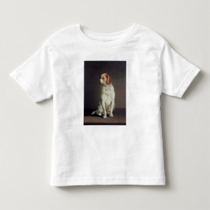 チャールズ王スパニエル犬のポートレート トドラーTシャツ
