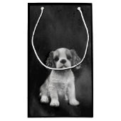 チャールズ王スパニエル犬の子犬 スモールペーパーバッグ (裏面)