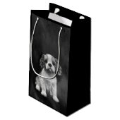 チャールズ王スパニエル犬の子犬 スモールペーパーバッグ (裏面アングル)