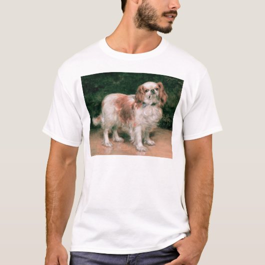 チャールズ王スパニエル犬1907年 Tシャツ (正面)