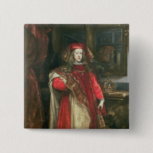 チャールズ王スペインのII 缶バッジ (正面)