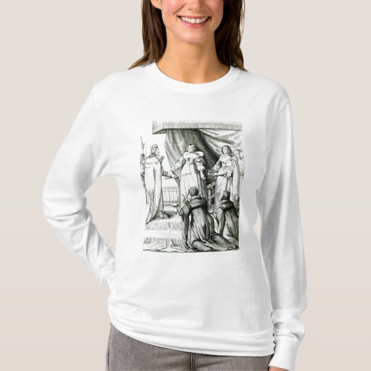 チャールズ王笏および王冠を与えられるI Tシャツ (正面)