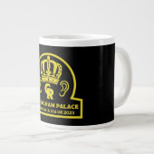 チャールズ英王の戴冠王室の式 ジャンボコーヒーマグカップ (正面右)