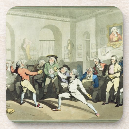チャールズ著刻まれるHアンジェロFencing Academy氏の コースター (正面)