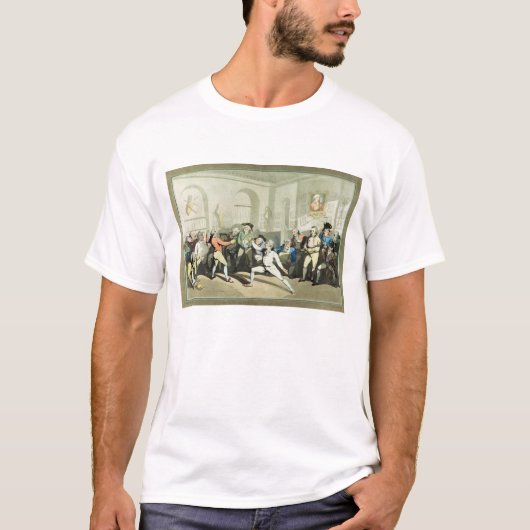 チャールズ著刻まれるHアンジェロFencing Academy氏の Tシャツ (正面)