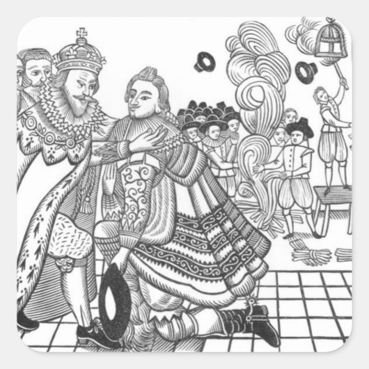 チャールズ陛下（1600年～49年）の到来 スクエアシール (正面)