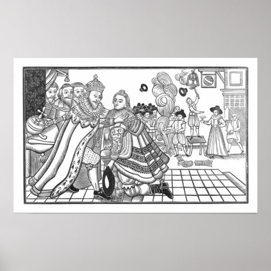 チャールズ陛下（1600年～49年）の到来 ポスター (正面)