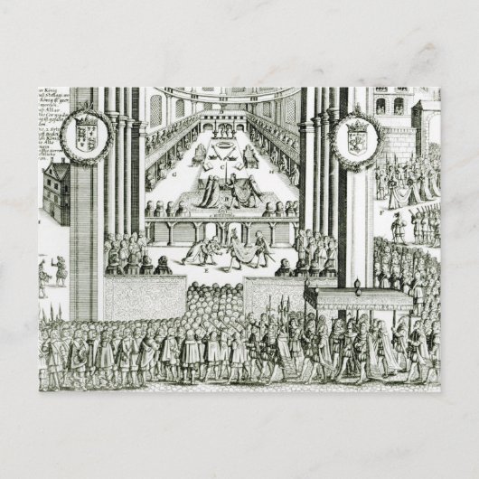 チャールズ1世の戴冠式 ポストカード (正面)