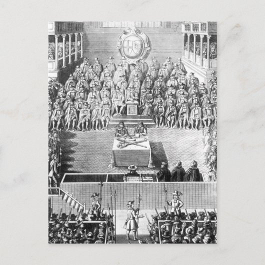 チャールズ1世の高等裁判所に ポストカード (正面)