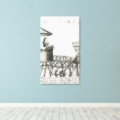 チャールズ1世誕生の発表 キャンバスプリント (インサイチュ (ウッドフロア))