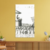 チャールズ1世誕生の発表 キャンバスプリント (インサイチュ (リビング))