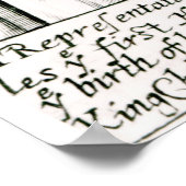 チャールズ1世誕生の発表 ポスター (角)