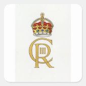 チャールズ111王冠王室の スクエアシール (正面)