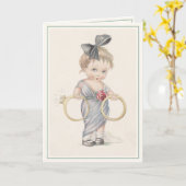 チャールズ12分木グリーティングカードイラストレーション カード (黄色い花)