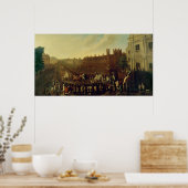 チャールズ2世のホワイトホールでの復帰 ポスター (キッチン)