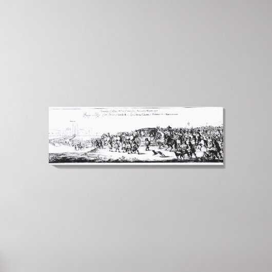チャールズ2世の行列 キャンバスプリント (正面)