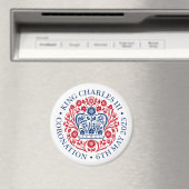 チャールズ2023王の戴冠式エンブレム マグネット (インサイチュ (食洗機))