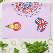 チャールズ3世お祝い戴冠式 キッチンタオル (折り畳み)