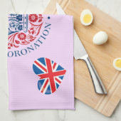 チャールズ3世お祝い戴冠式 キッチンタオル (四つ折り)